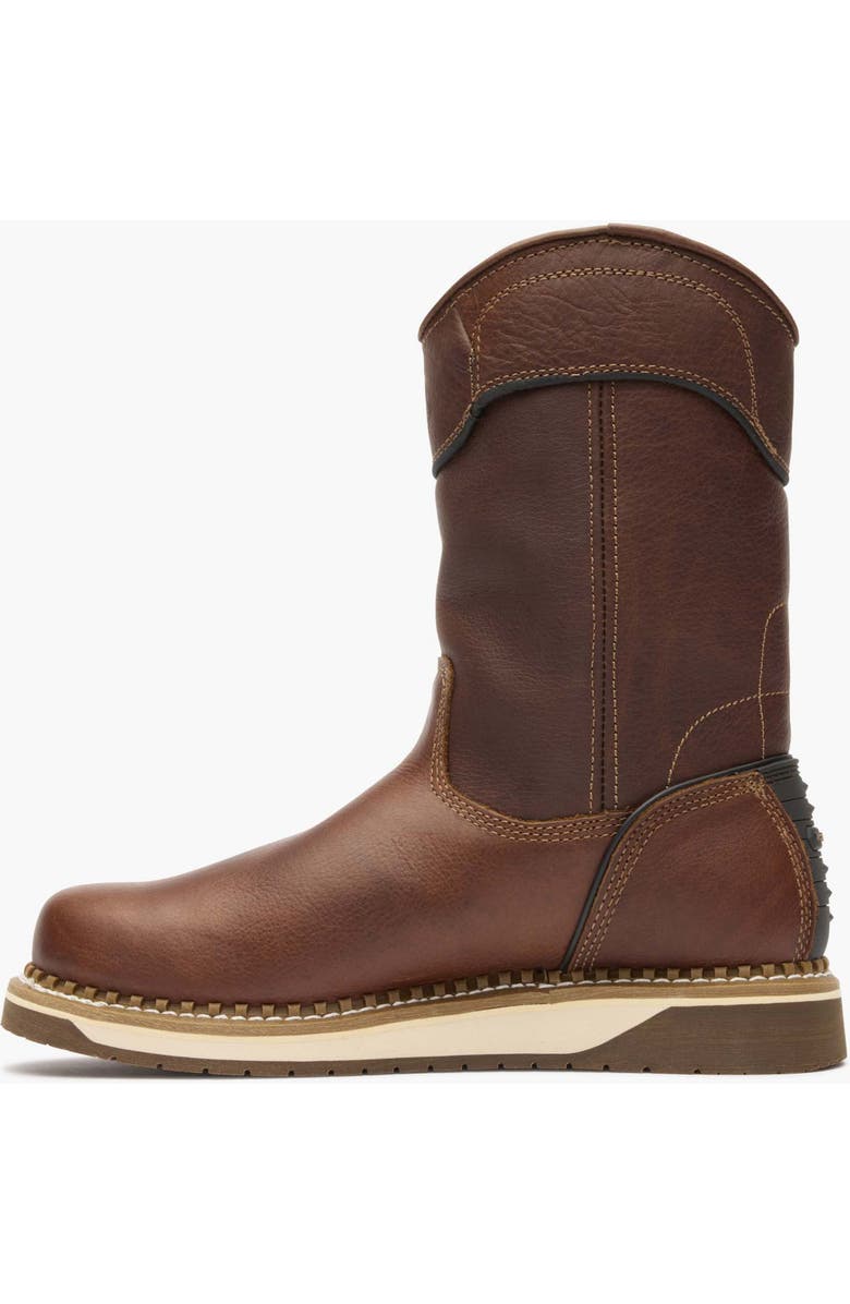 Georgia Boot Amp Lt Wedge Waterproof Pull On Work Boot, Alternate, color, Brown