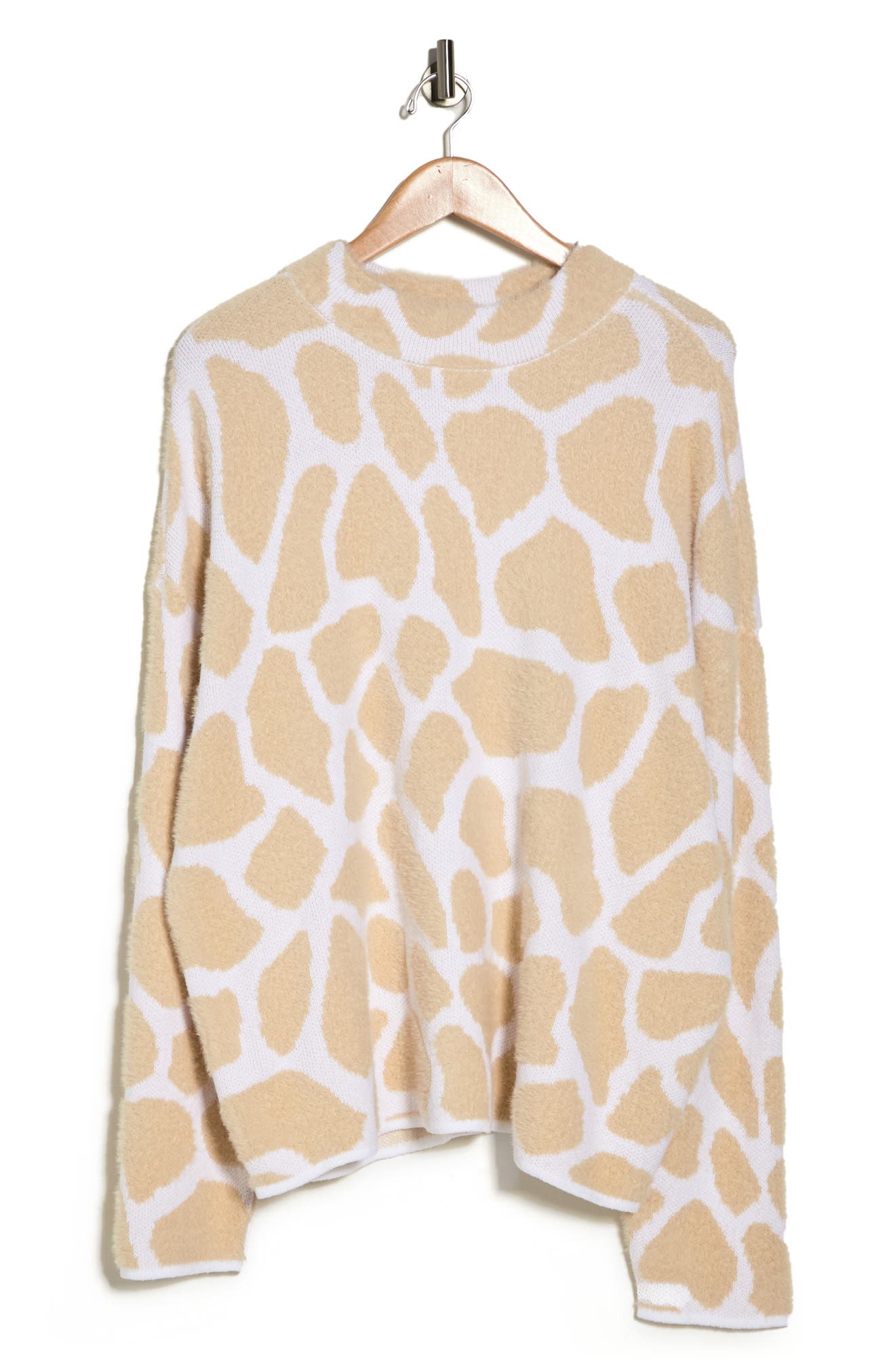 Caslon® Giraffe Pattern Jacquard Sweater (Women) | Nordstrom