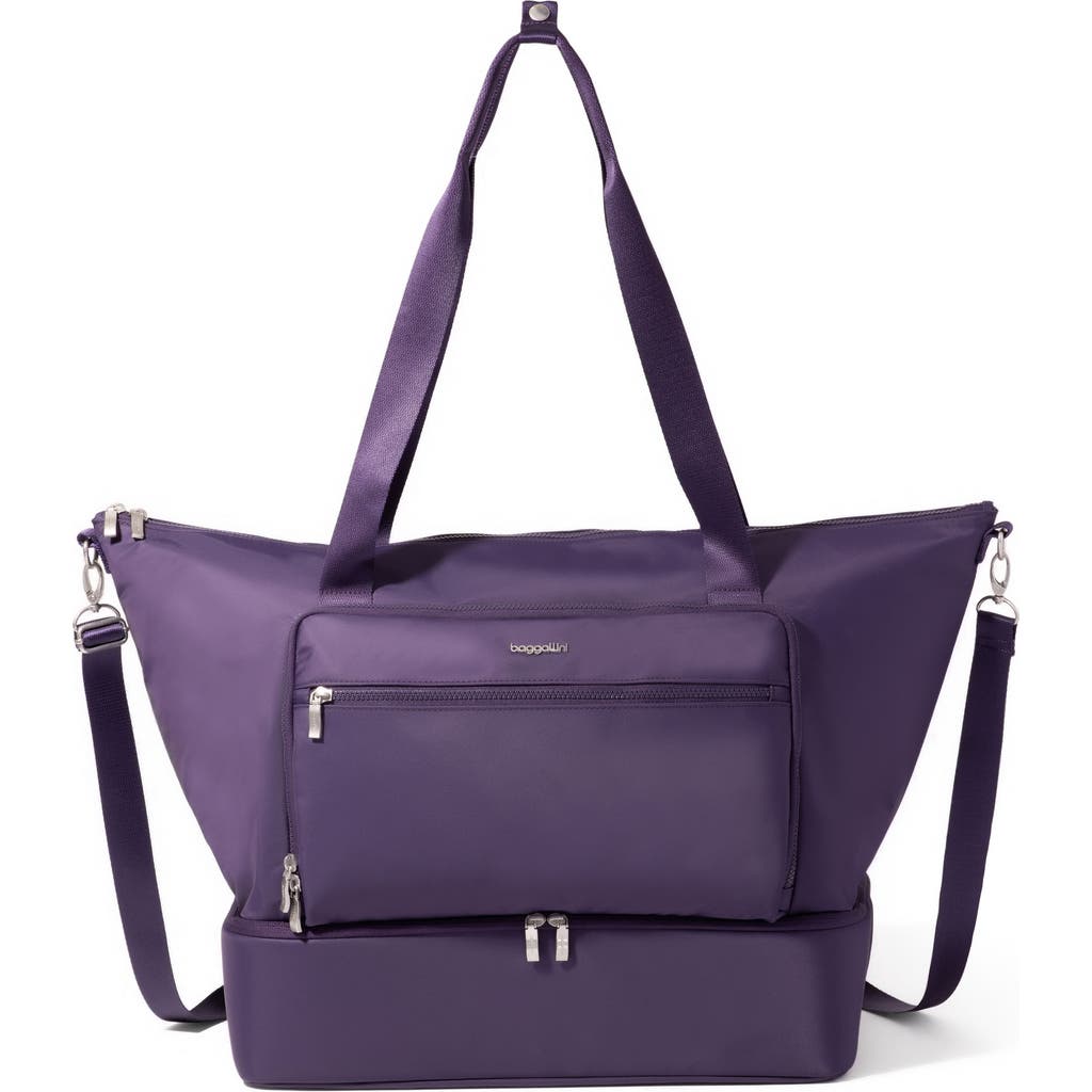 Baggallini Park Ave Weekender Tote In Purple
