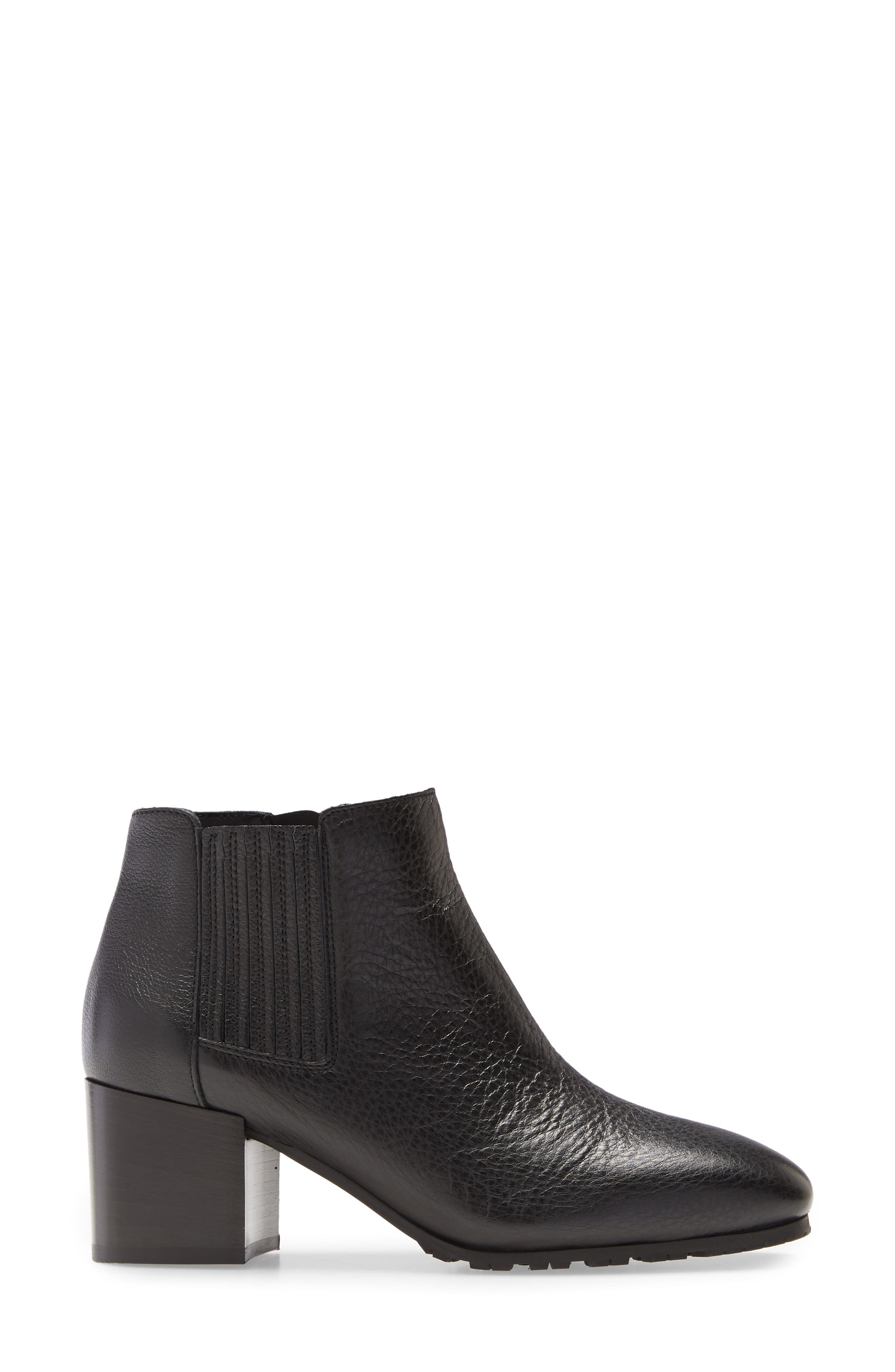 Weatherproof Block Heel Bootie, Alternate, color, BLACK/ BLACK