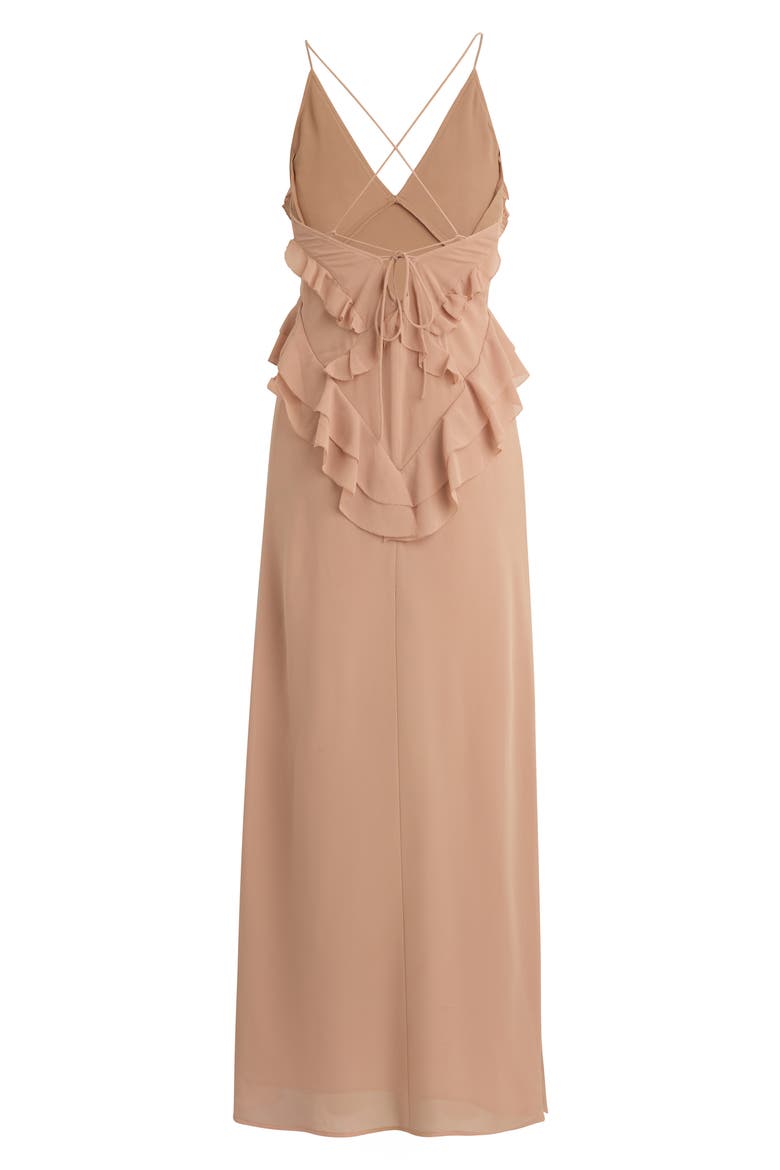 The Who You Ruffle Maxi Dress, Alternate, color, TUSCANY