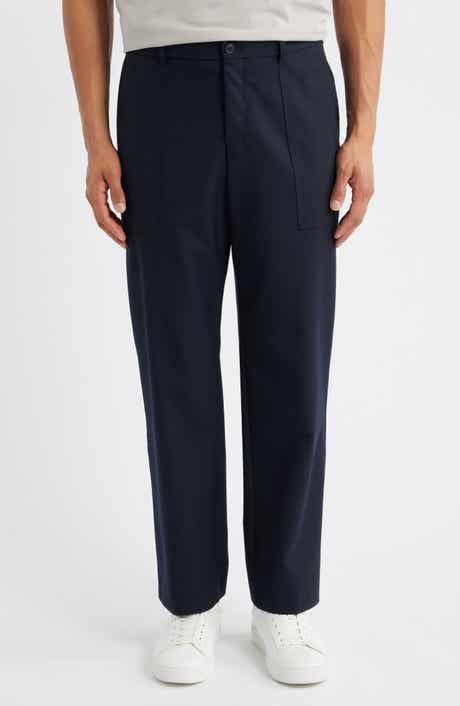 BOSS Pitt Patch Virgin Wool Straight Leg Pants