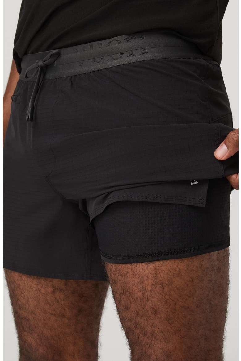 Terrain 5-Inch Lined Running Shorts, Alternate, color, BLACK