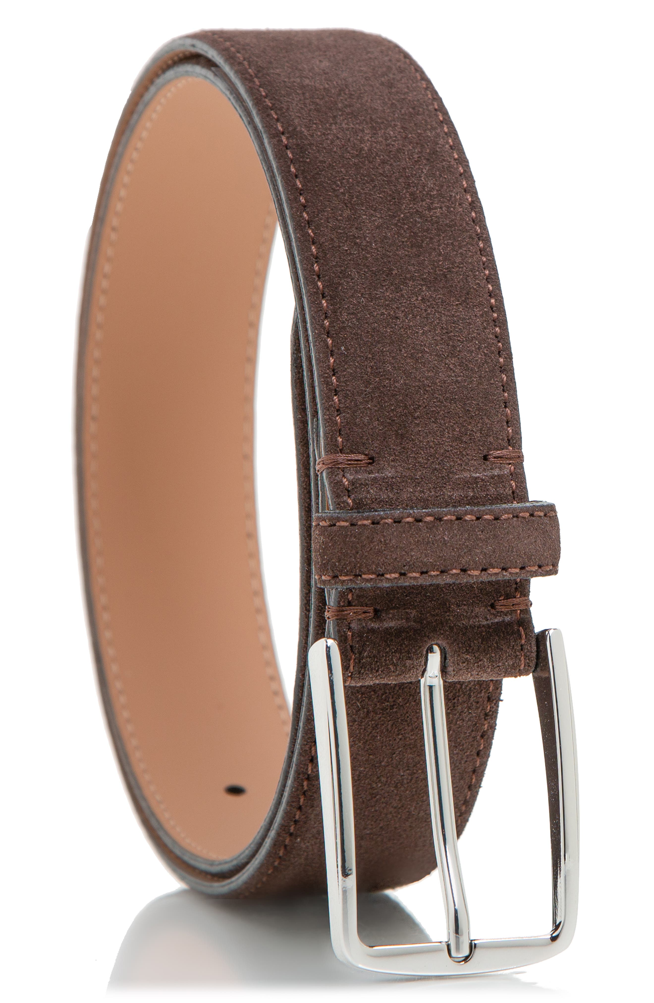 MADE IN ITALY Italian Suede Leather Belt
