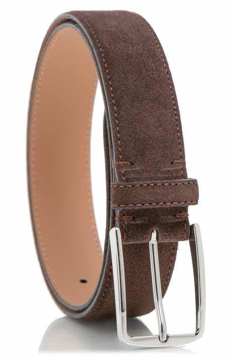 MADE IN ITALY Italian Suede Leather Belt