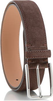 MADE IN ITALY Italian Suede Leather Belt