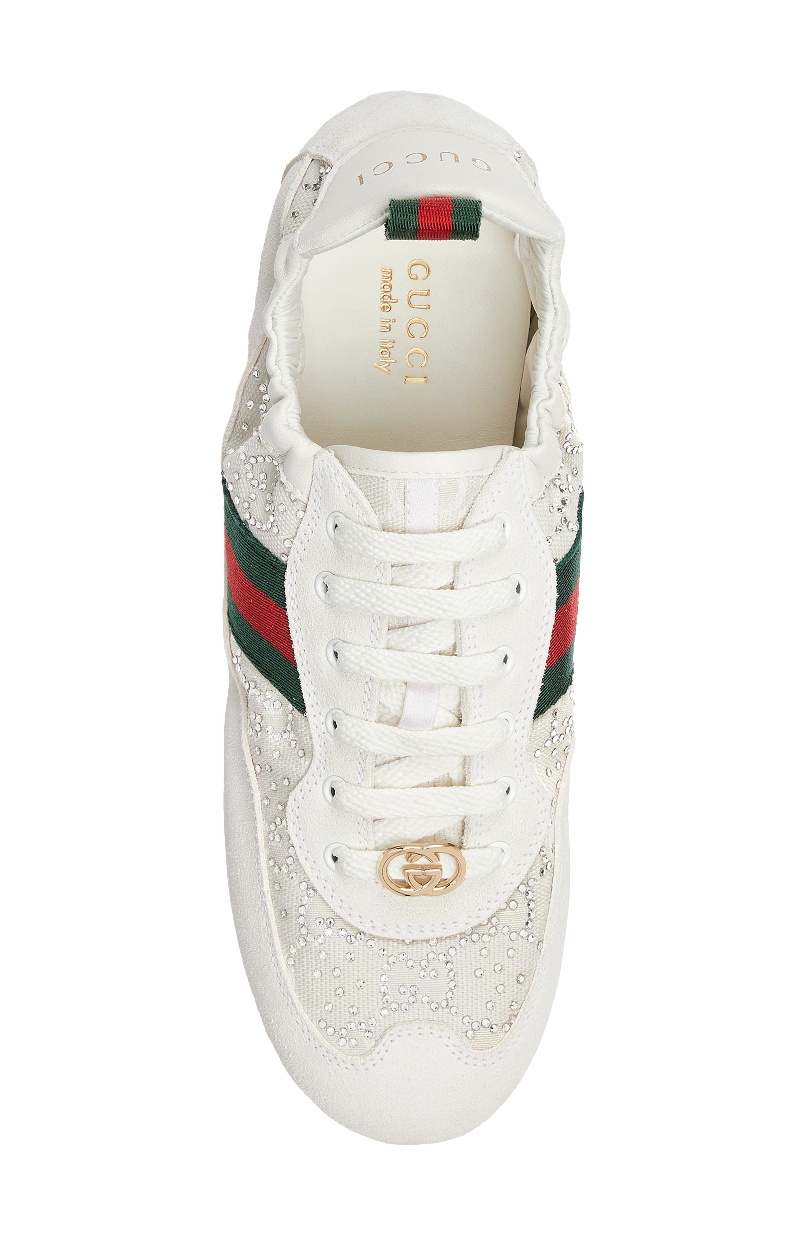 Gucci GG Crystal Shift Sneaker, Alternate, color, 