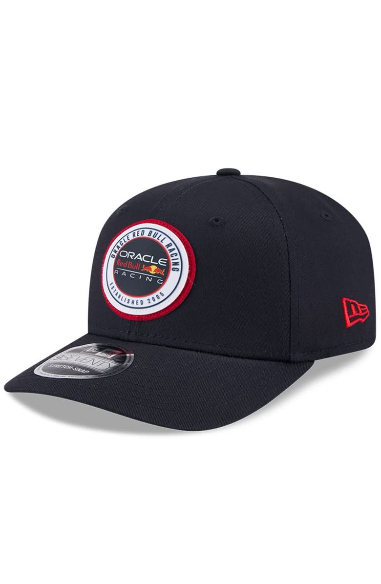 New Era Men's New Era  Navy Red Bull Racing Adventure Circle 9SEVENTY Stretch Snap Hat, Main, color, 