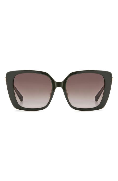 54mm Gradient Square Sunglasses