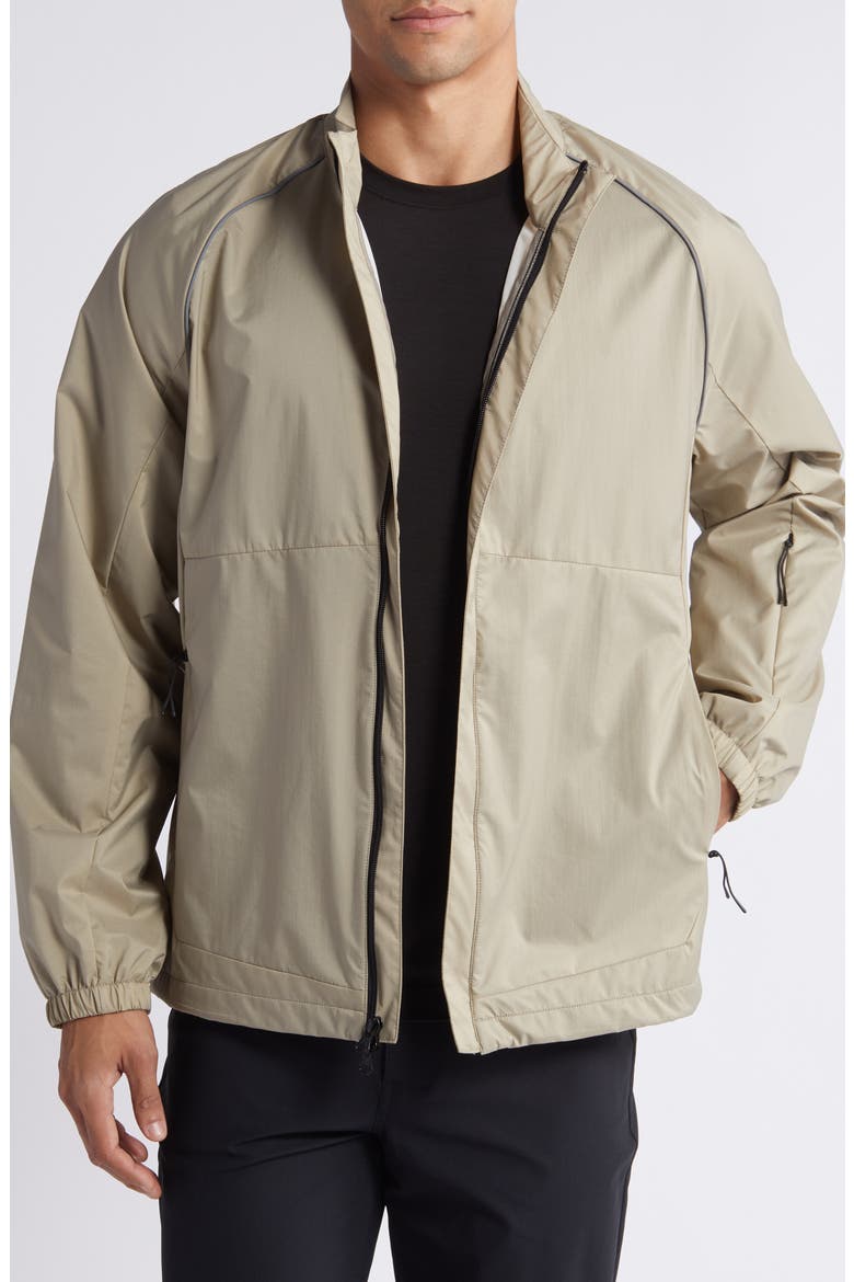 Nylon Shell Hybrid Jacket, Main, color, TAN ALUMINUM