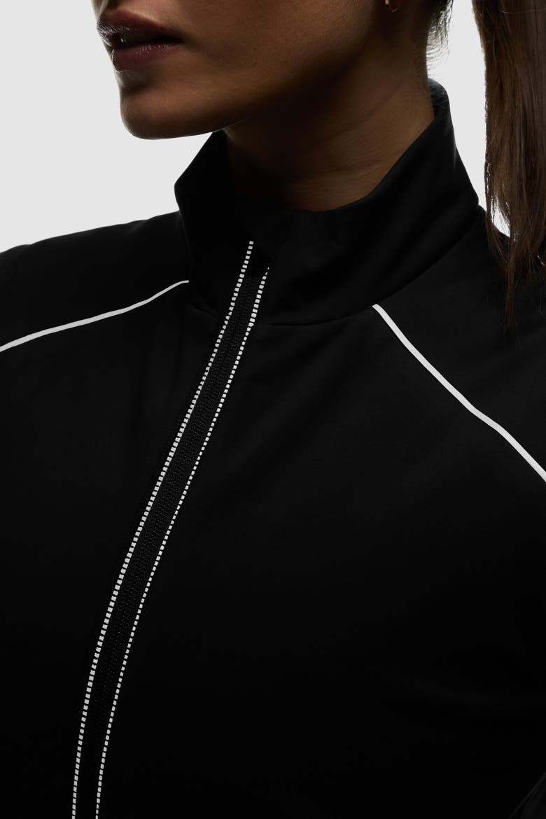 Women's Padded Full Zip Run Vest, Alternate, color, Black
