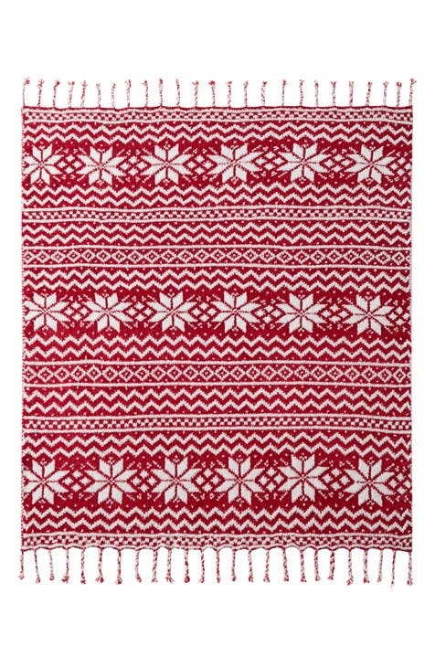 Astor Fair Isle Throw Blanket