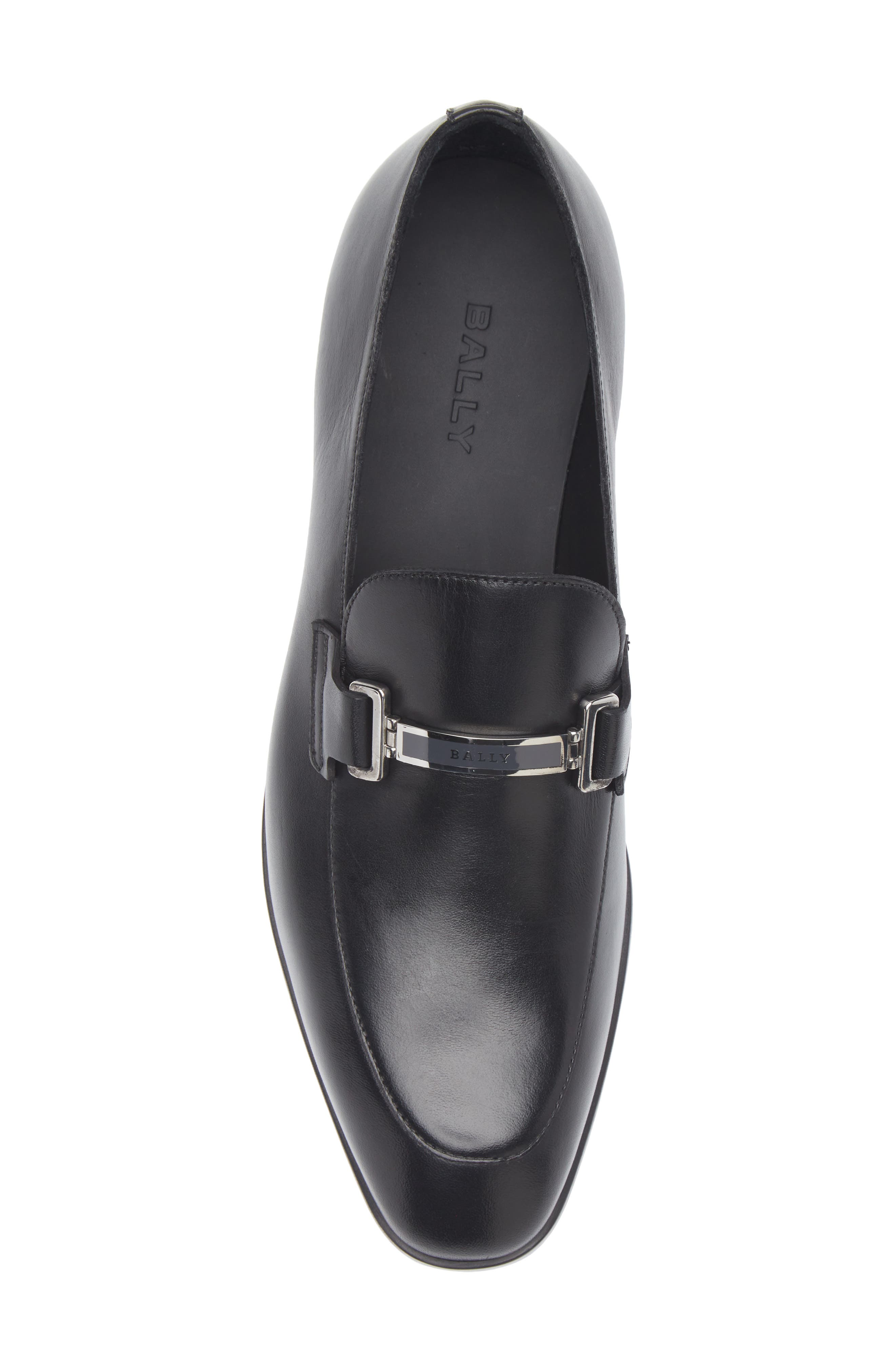 Bally Onisor Apron Toe Bit Loafer, Alternate, color, Black