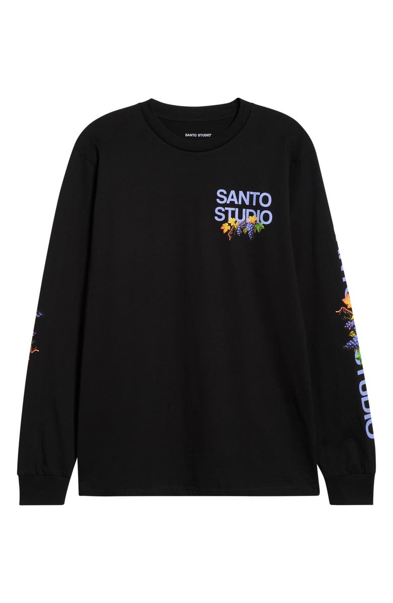 SANTO STUDIO x Luke Rockhold Timing Long Sleeve Graphic T-Shirt, Alternate, color, Black