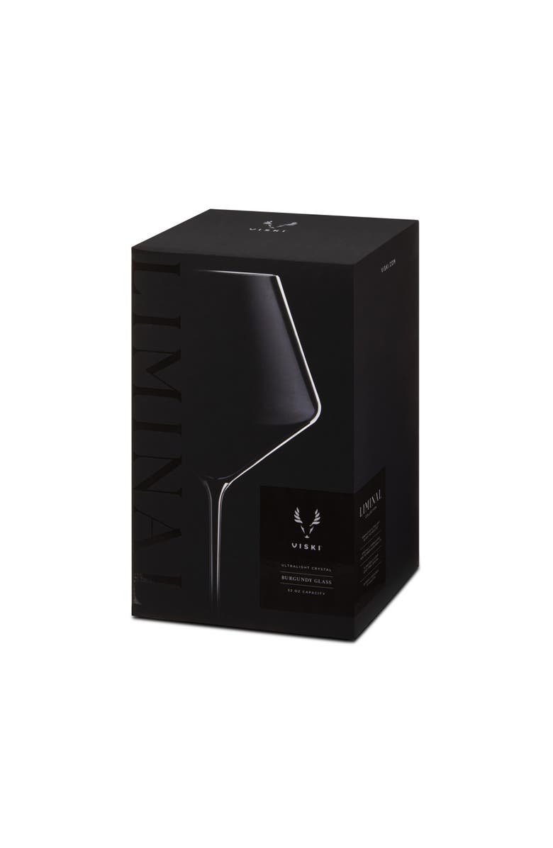 Viski Reserve Liminal Burgundy Wine Glass, Alternate, color, Clear