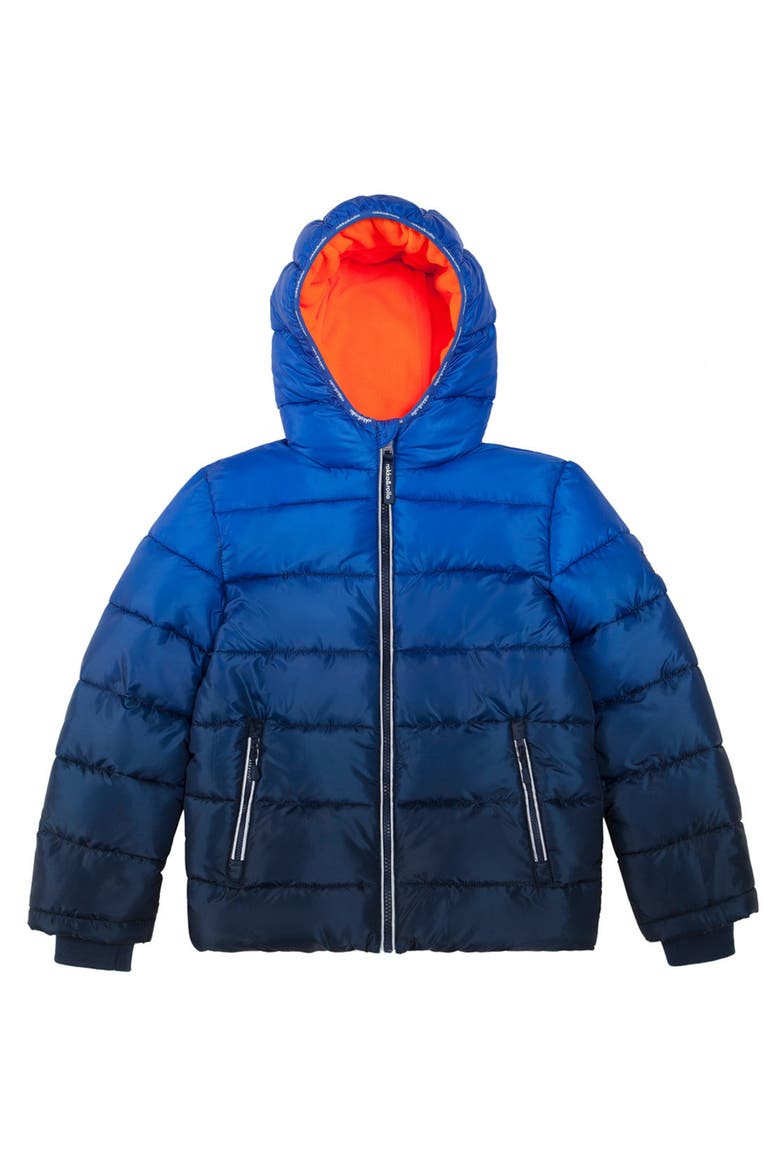Kids' Heavyweight Fleece Lined Puffer Jacket, Alternate, color, Blue gradient