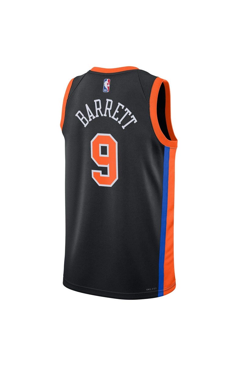 Nike Unisex Nike RJ Barrett Black New York Knicks 2022/23 Swingman Jersey - City Edition, Alternate, color, 