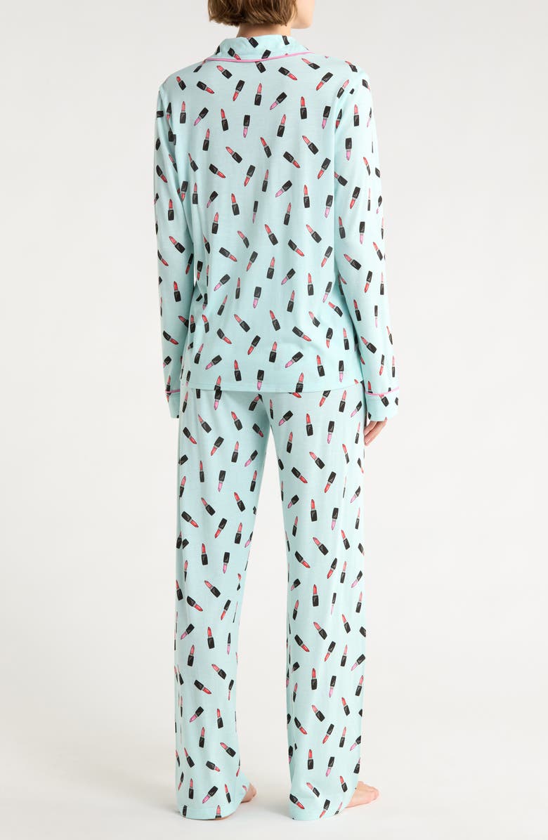 PJ Salvage Jersey Pajamas, Alternate, color, Mint