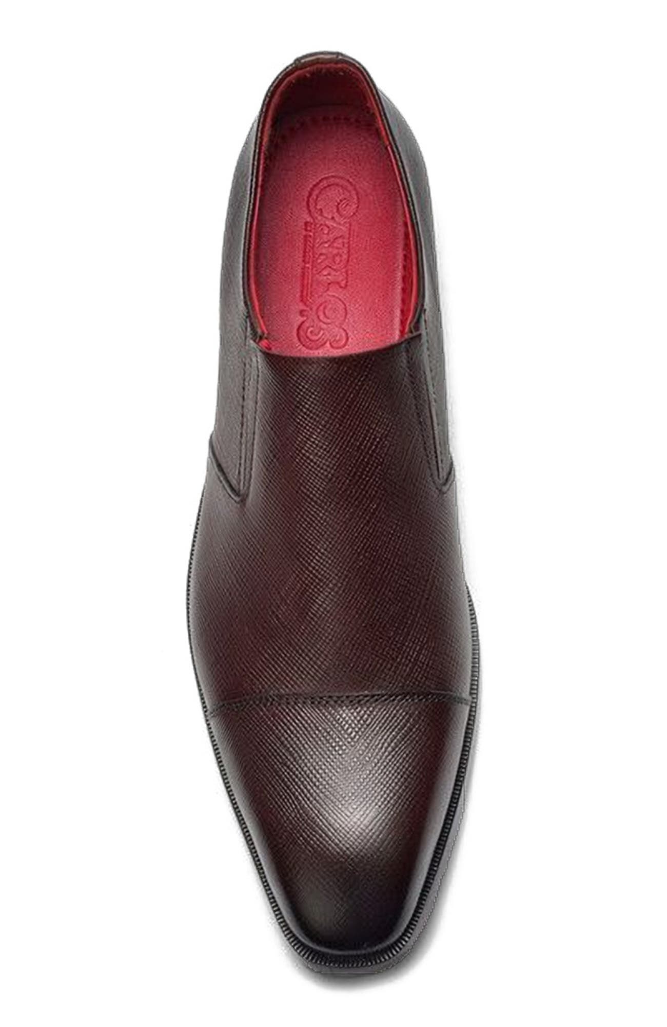 Eclipse Cap Toe Loafer, Alternate, color, Brown Leather