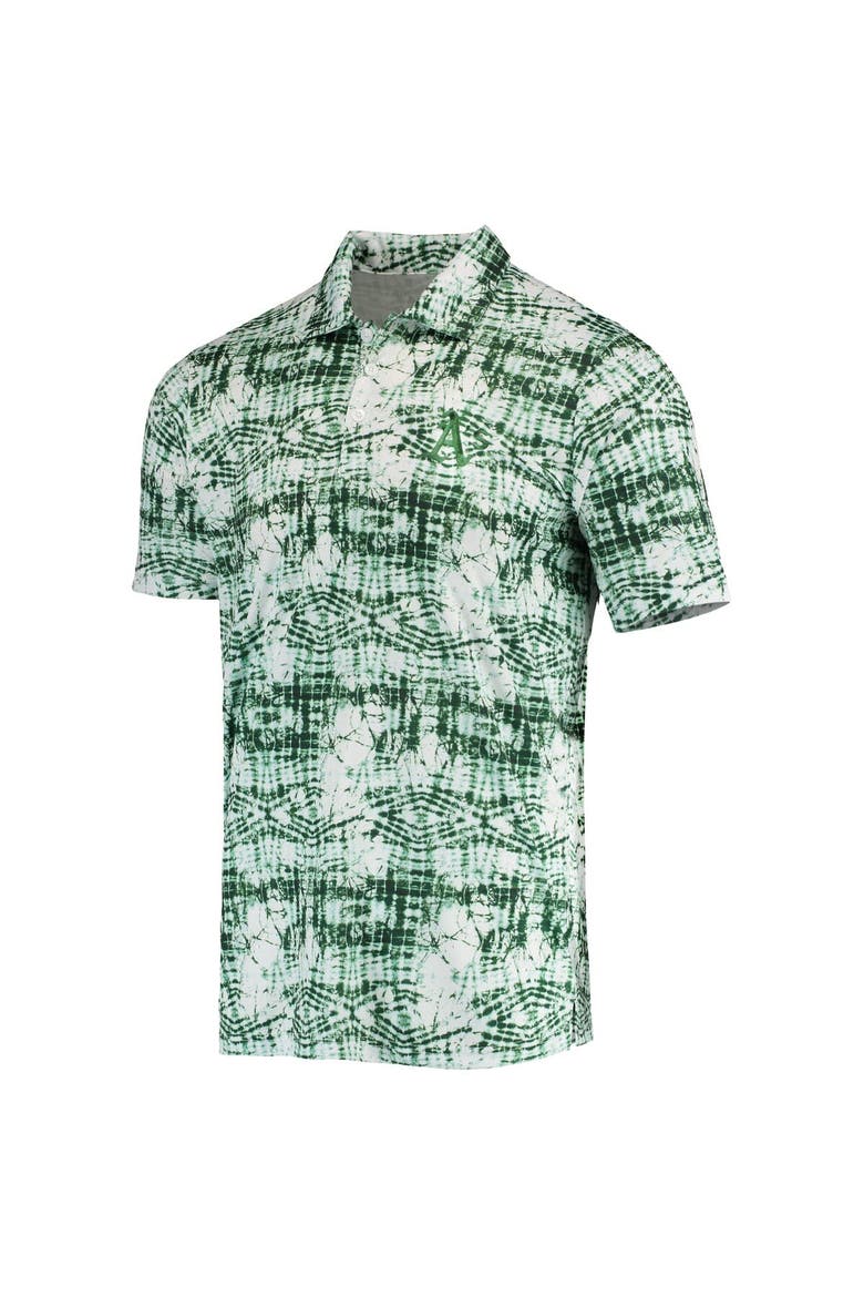 Men's Antigua Green Oakland Athletics Vivid Polo, Alternate, color, Green
