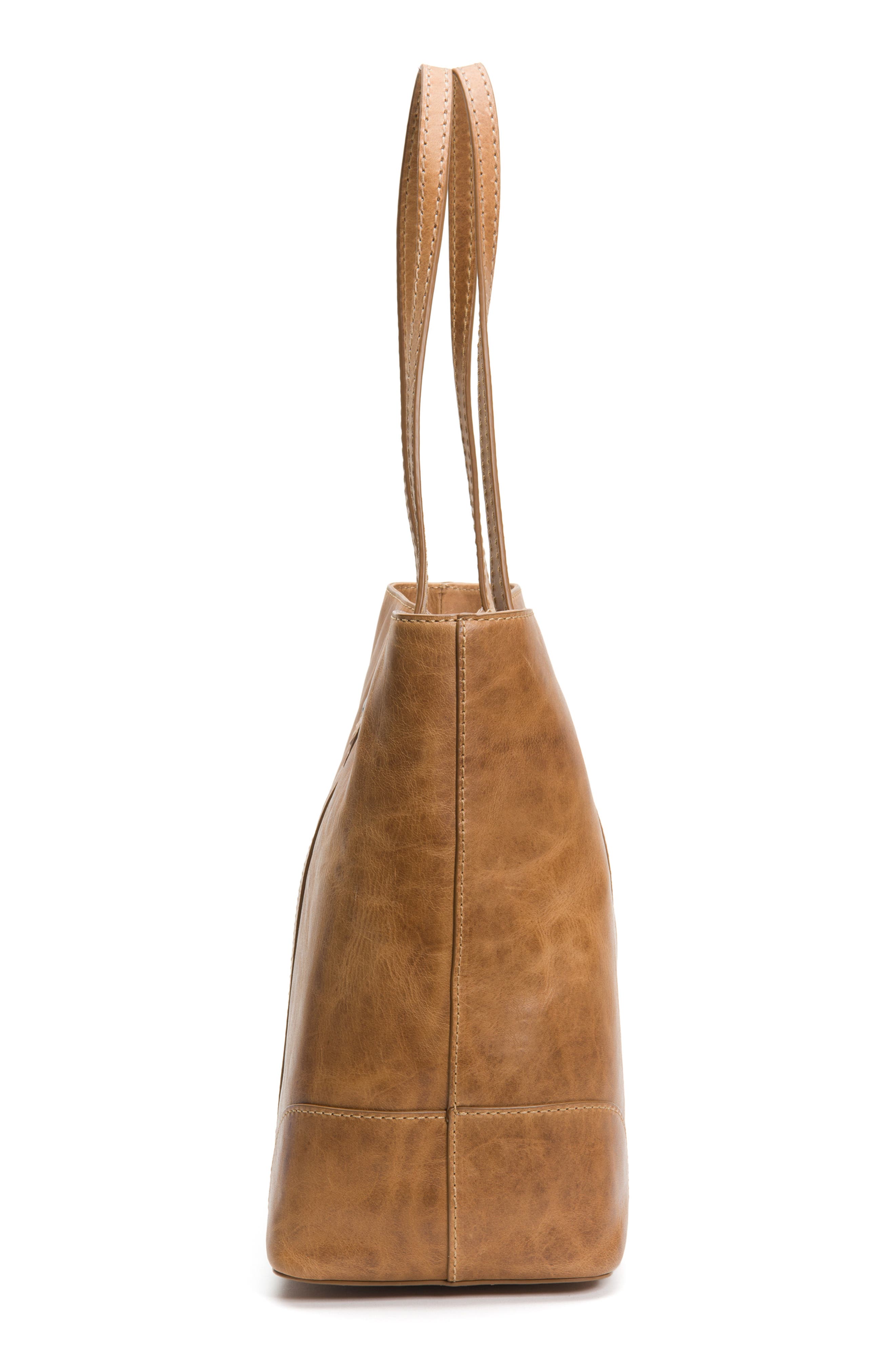 Melissa Leather Shopper, Alternate, color, BEIGE