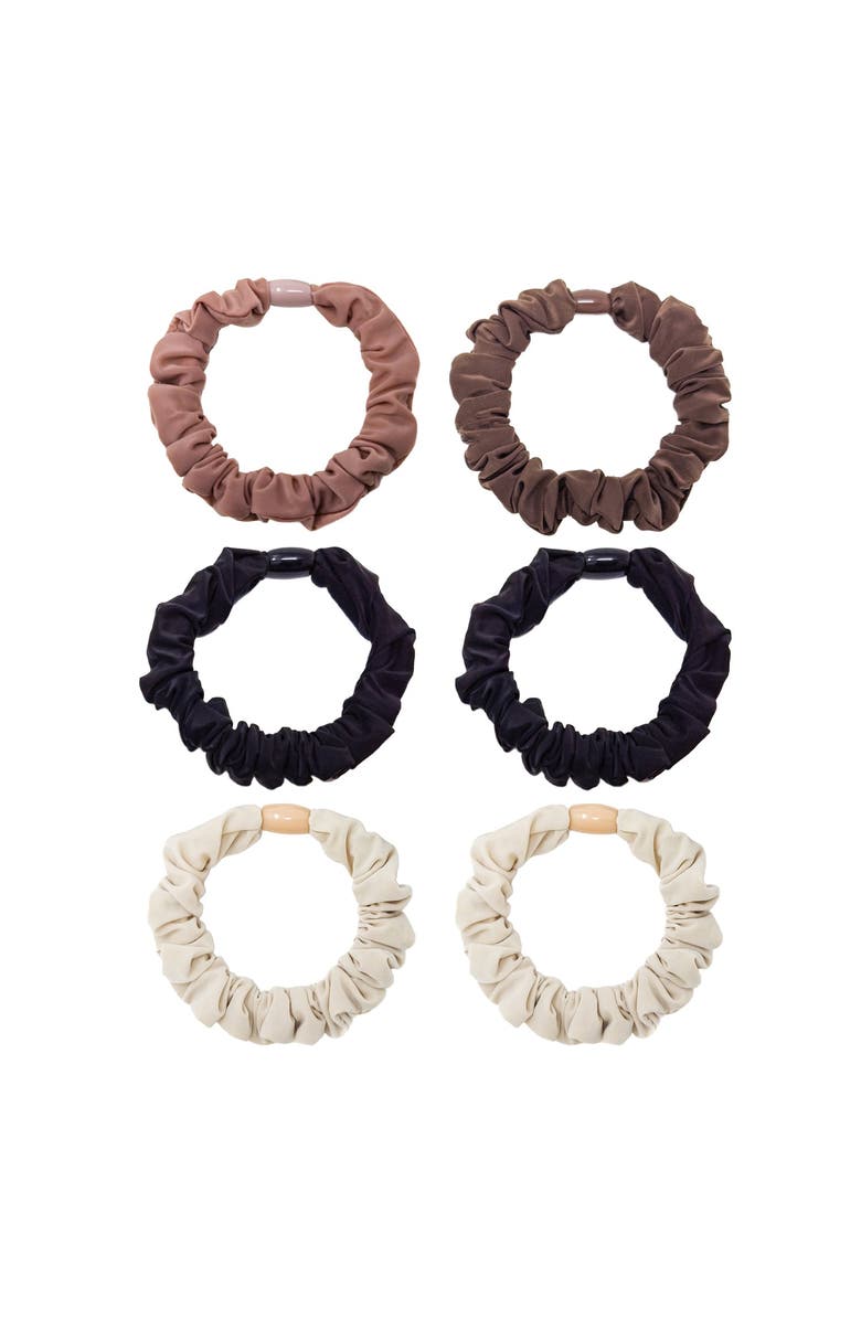 Puttisu Essential Scrunchie Set of 6, Main, color, Newtral Mix
