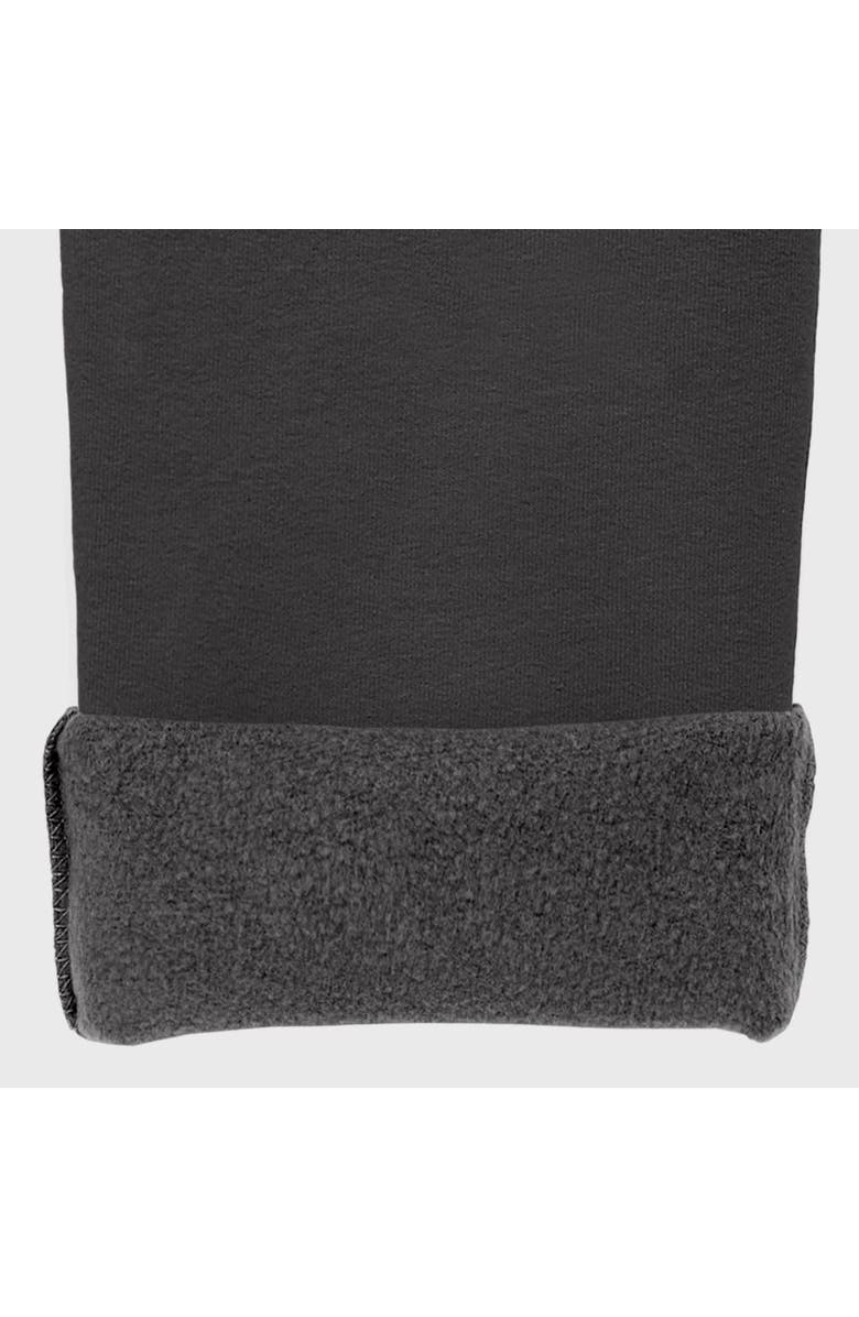 CITY THREADS Baby Girls Soft Fleece Stretch Leggings, Alternate, color, Charcoal