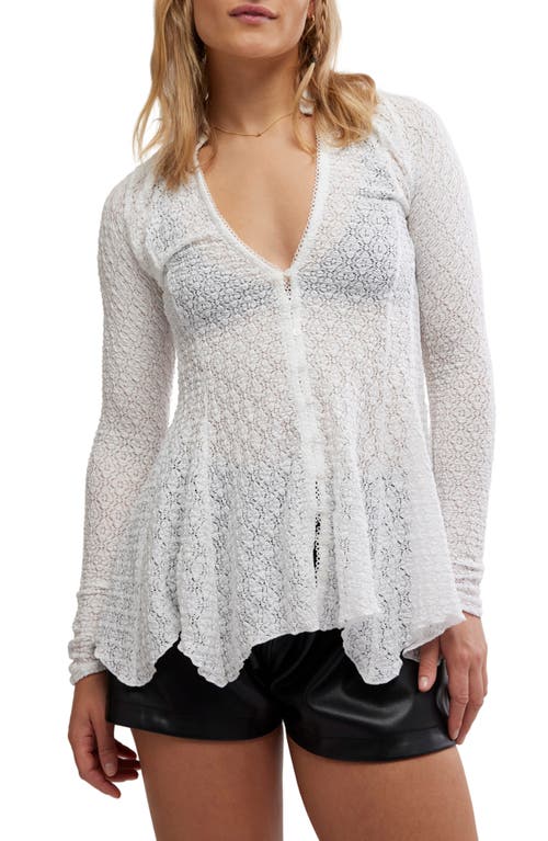 Shop Free People Janey Lace Top In Ivory