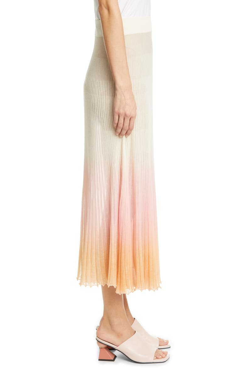 Jacquemus Helado Pleated Ombré Maxi Skirt, Alternate, color, 