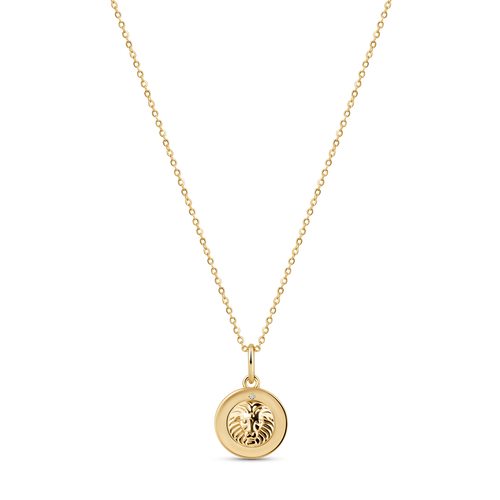 Electric Picks Beyond the Stars Zodiac Necklace in Gold- Leo  product