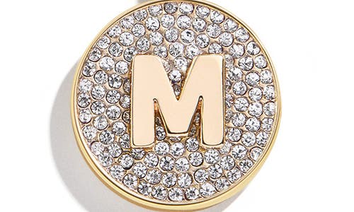 Baublebar Pavé Initial Pendant Necklace In Gold M