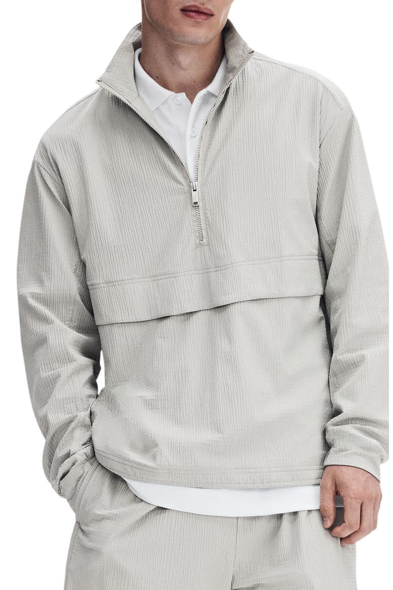 Courtside Half Zip Pullover, Main, color, BRUME