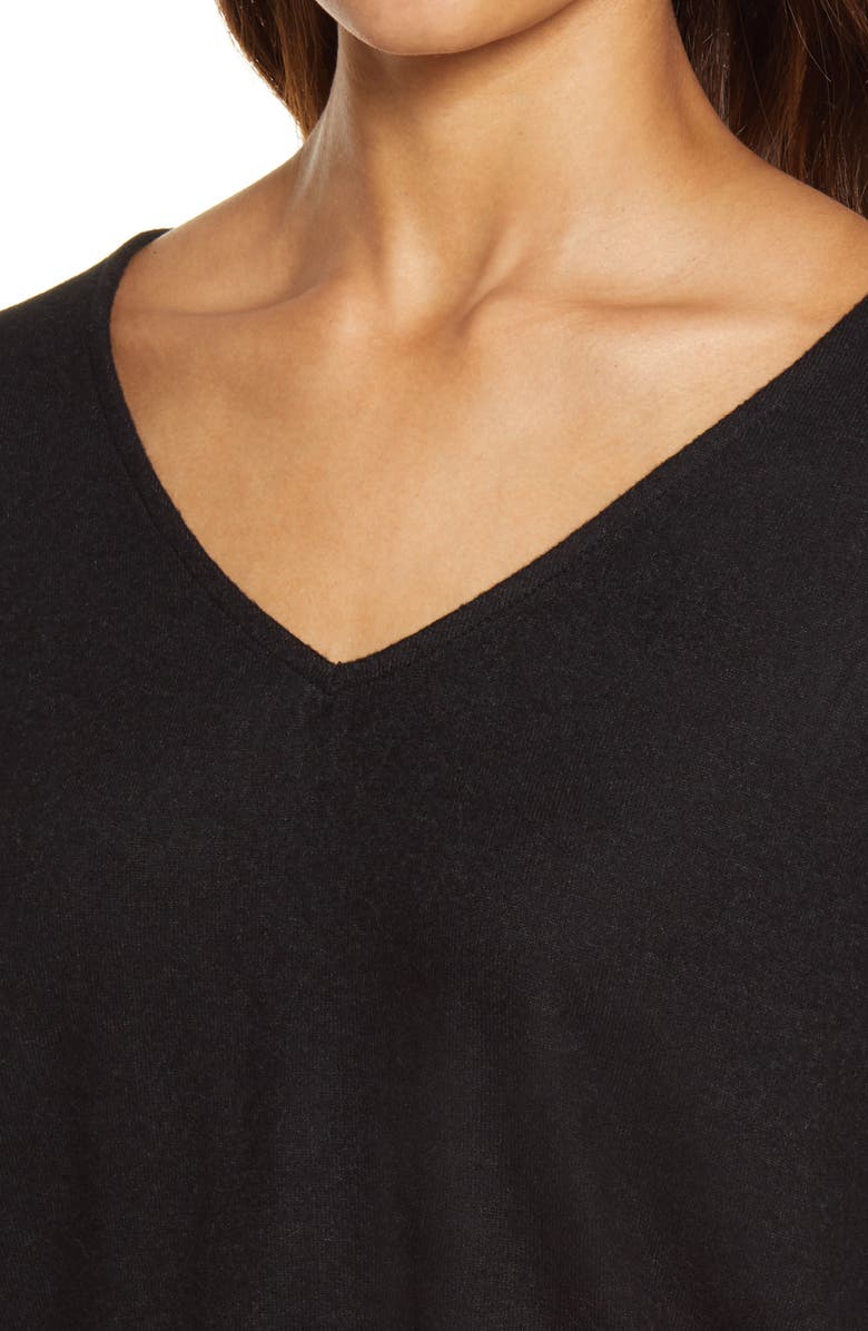 GIBSONLOOK V-Neck Fleece Top, Alternate, color, 