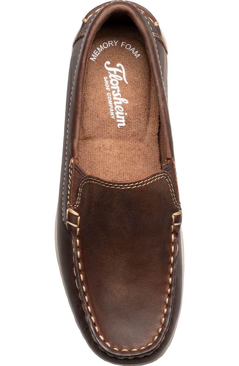 Florsheim Kids' Jasper Jr Venetian Loafer, Alternate, color, Brown Crazy Horse