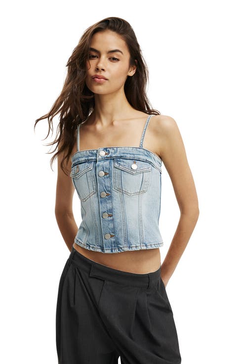 Women's Willow Denim Corset