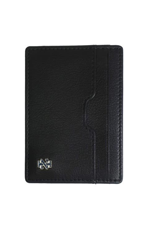 Genuine Leather ID Wallet with Epoxy Logo