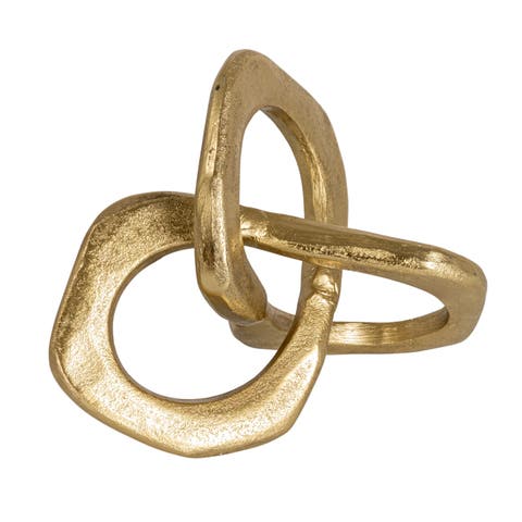 Gold Abstract Metal Figurine