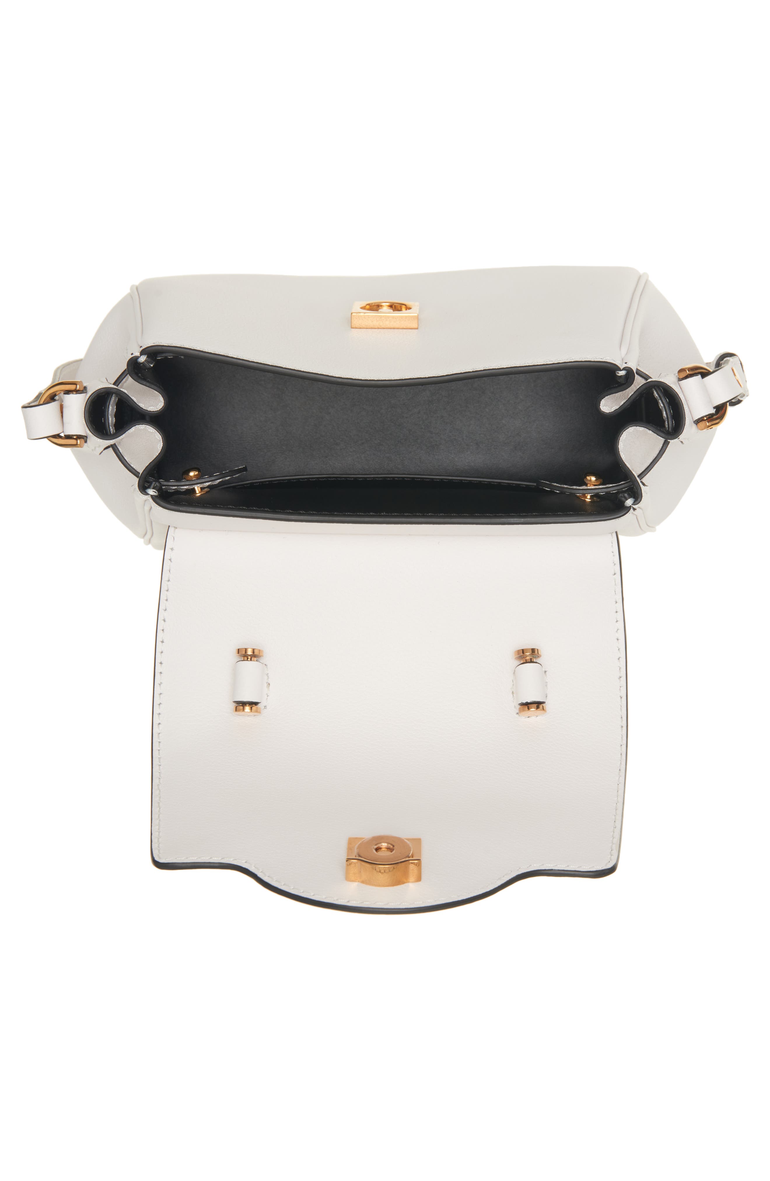 Small La Medusa Handbag, Alternate, color, OPTICAL WHITE-VERSACE GOLD