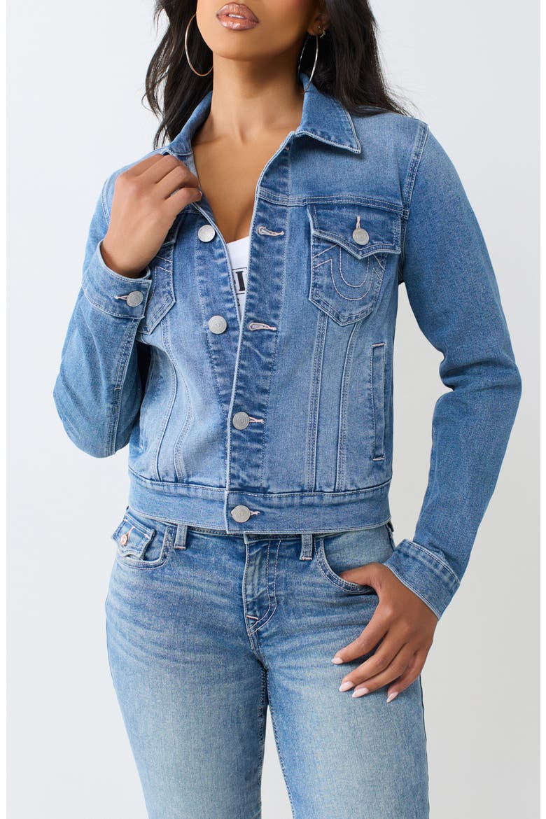 Jesse Heart Denim Jacket, Main, color, MEDIUM RODEO BLUE WASH