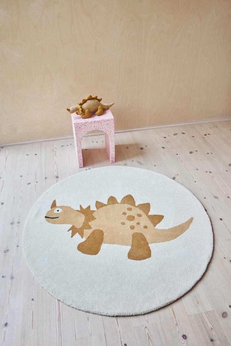 Billy Dino Rug, Alternate, color, Brown