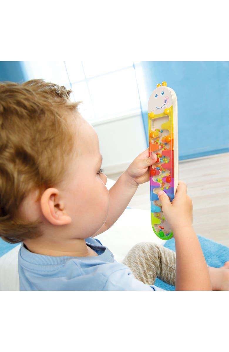 HABA Wooden Rainmaker Stick Toddler Sensory Toys & Musical Instruments for Kids Ages 2+, Preschool Toys for Hands-On Musical Play and Learning, Alternate, color, Multi