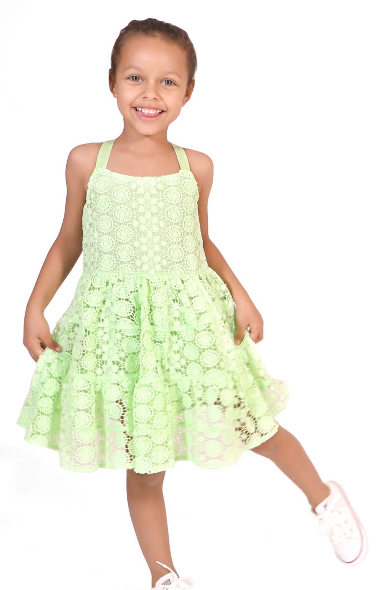 Peek Aren't You Curious Kids' Allover Lace Dress, Alternate, color, 