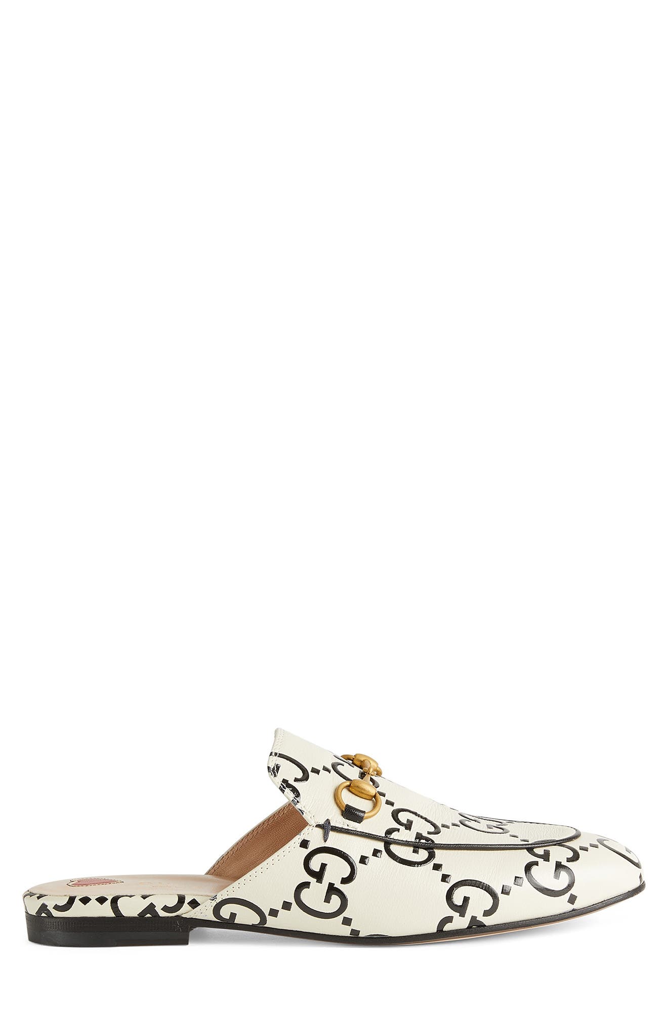 Gucci Princetown GG Logo Horsebit Mule, Alternate, color, 