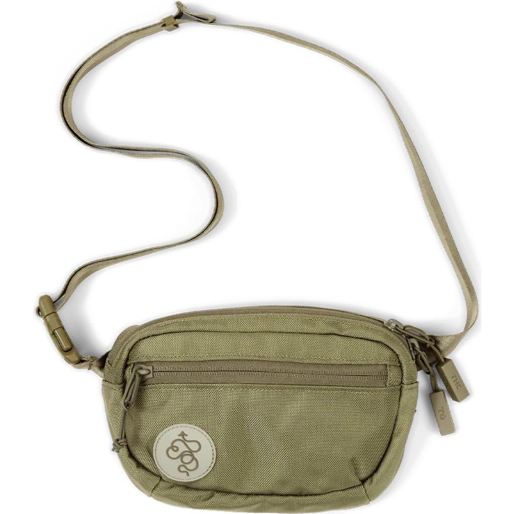 Baboon To The Moon Core Water Resistant Nylon Mini Belt Bag In Green