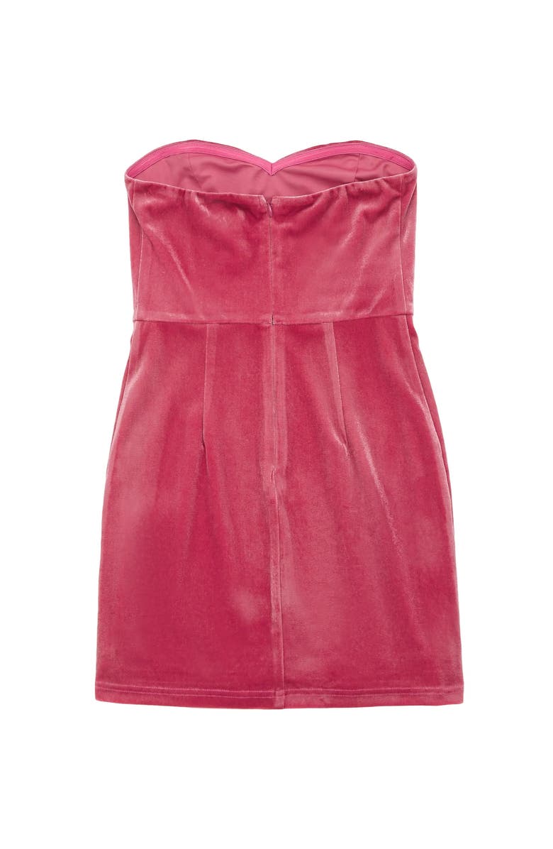 Theme Ella Velour Diamond Bow Dress, Alternate, color, Pink