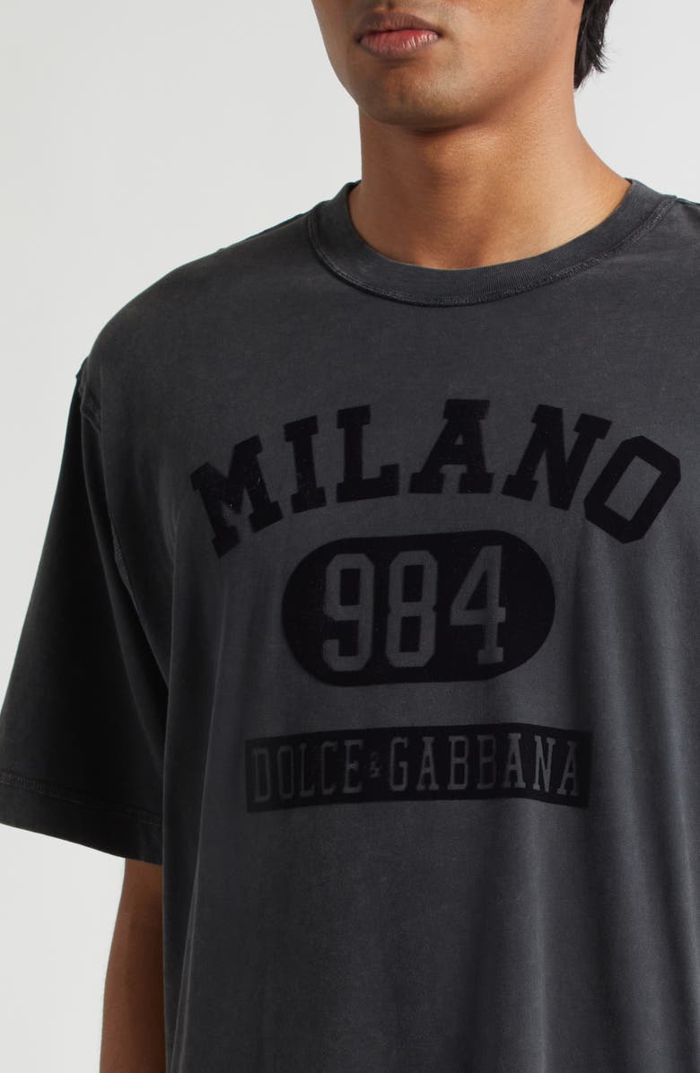 Dolce&Gabbana Milano Graphic T-Shirt, Alternate, color, N0000 Nero