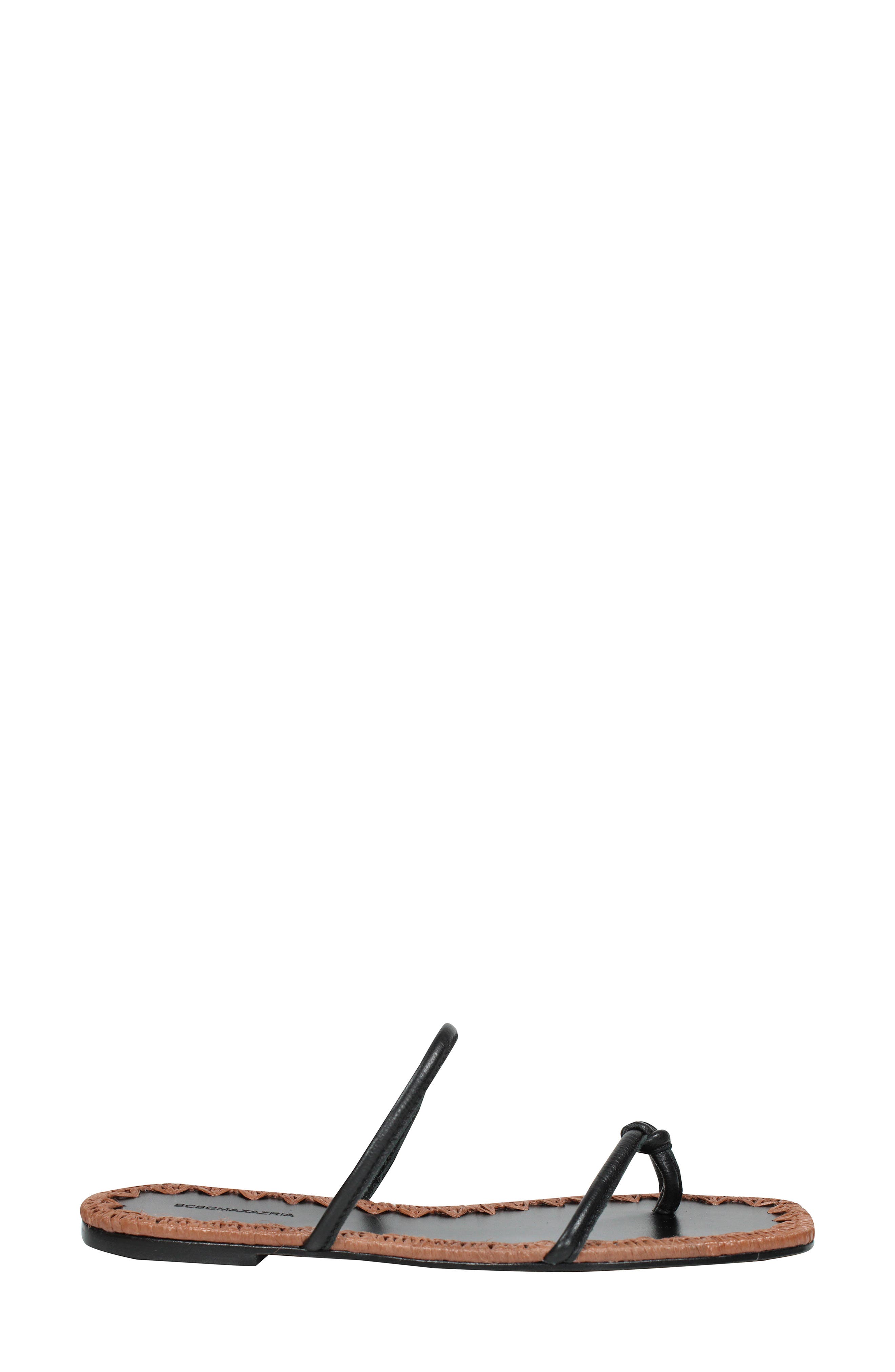 BCBGMAXAZRIA Bali Sandal, Alternate, color, Black/ Tan