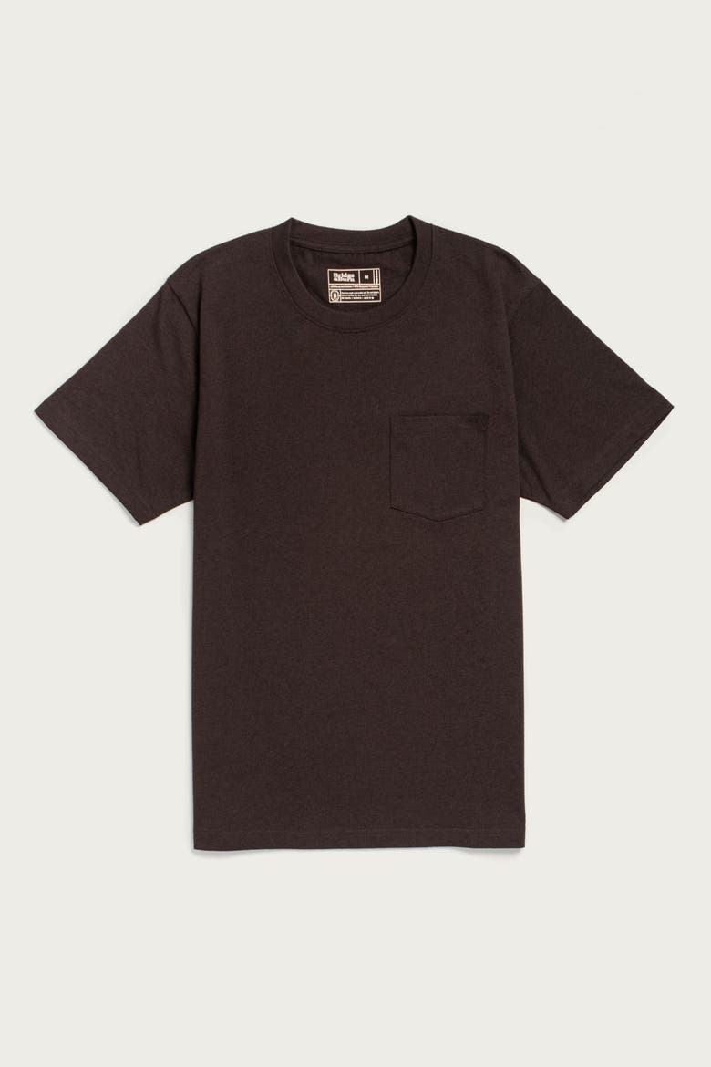 Recycled Pocket Tee, Main, color, Truffle