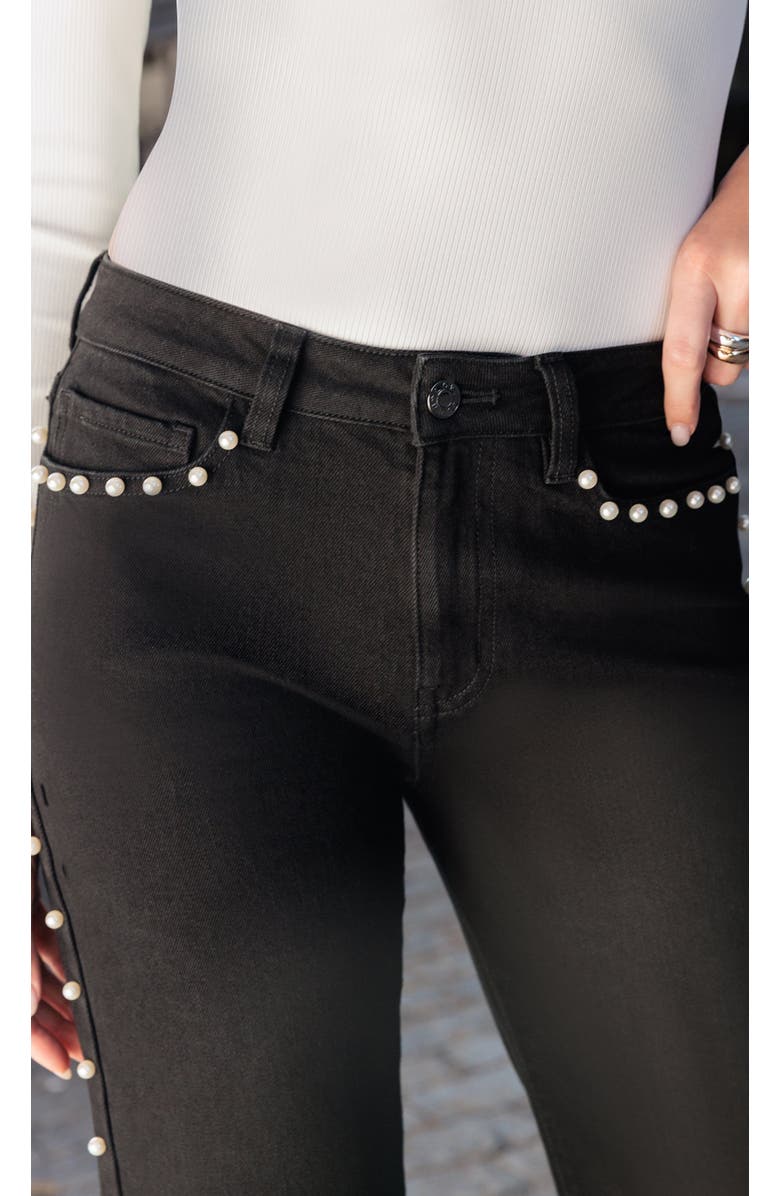 Generation Love Han Pearl Jeans, Alternate, color, Black