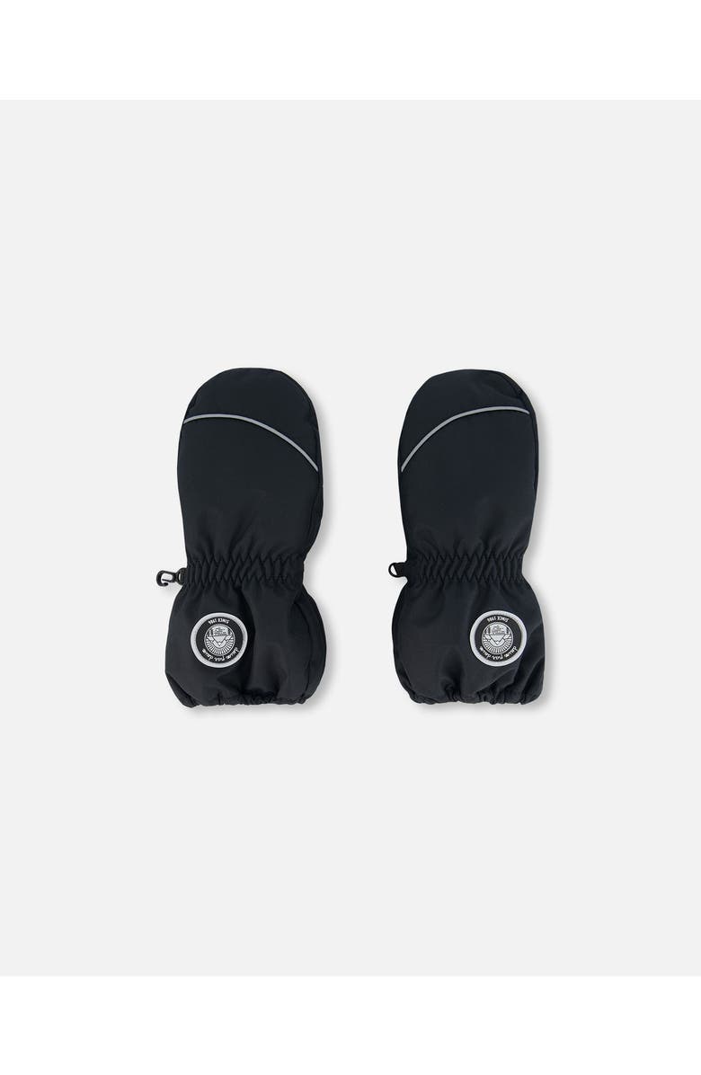 Deux par Deux Kids Unisex Solid Mittens Black, Main, color, Anthracite